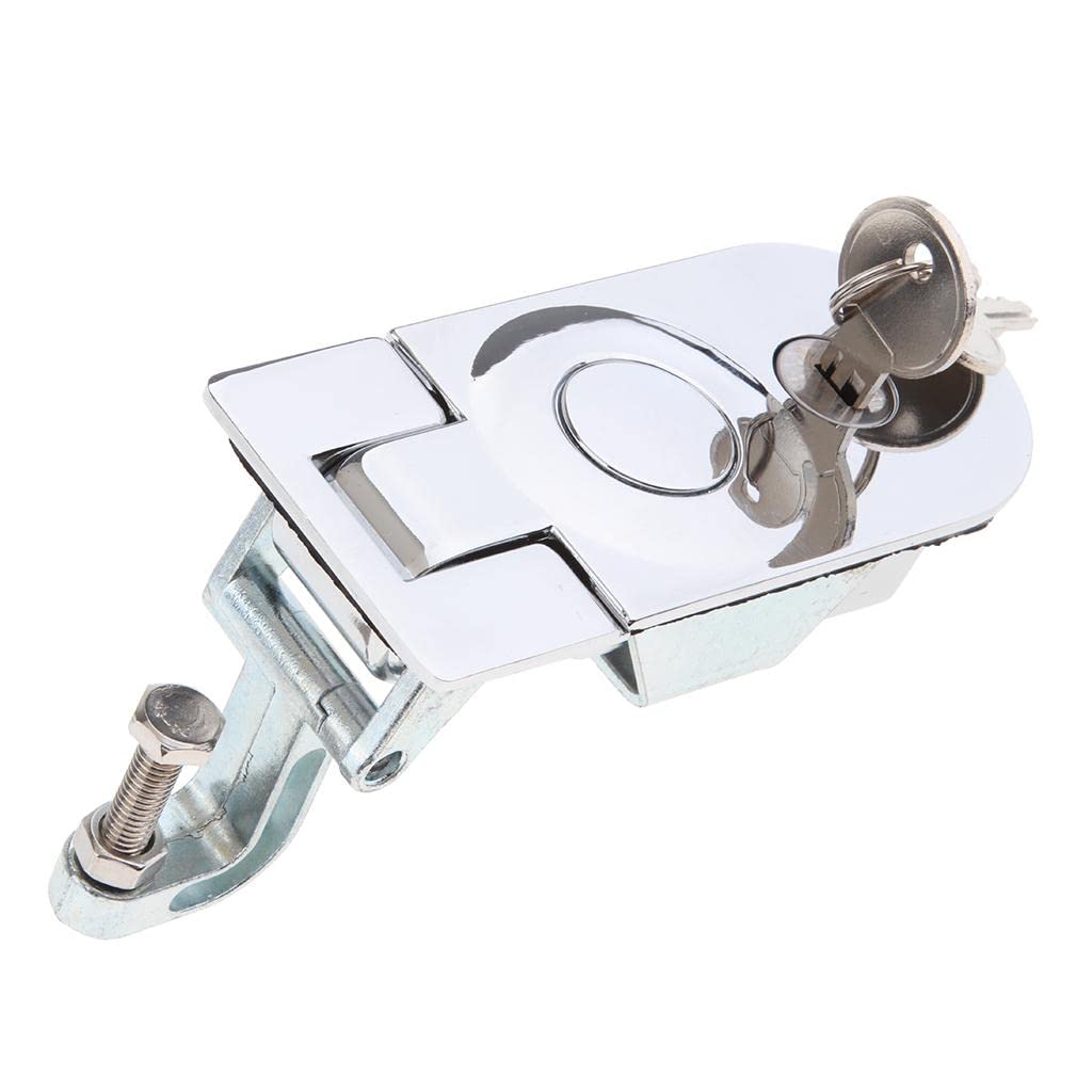 DOLITY RV Baggage Compartment Door Lock - Flush Mount Compression Latch Key Locking with 2 Keys for Boat, Cabinet, Cockpit & Floor - Secure Storage for Marine, RV & Camping Gear