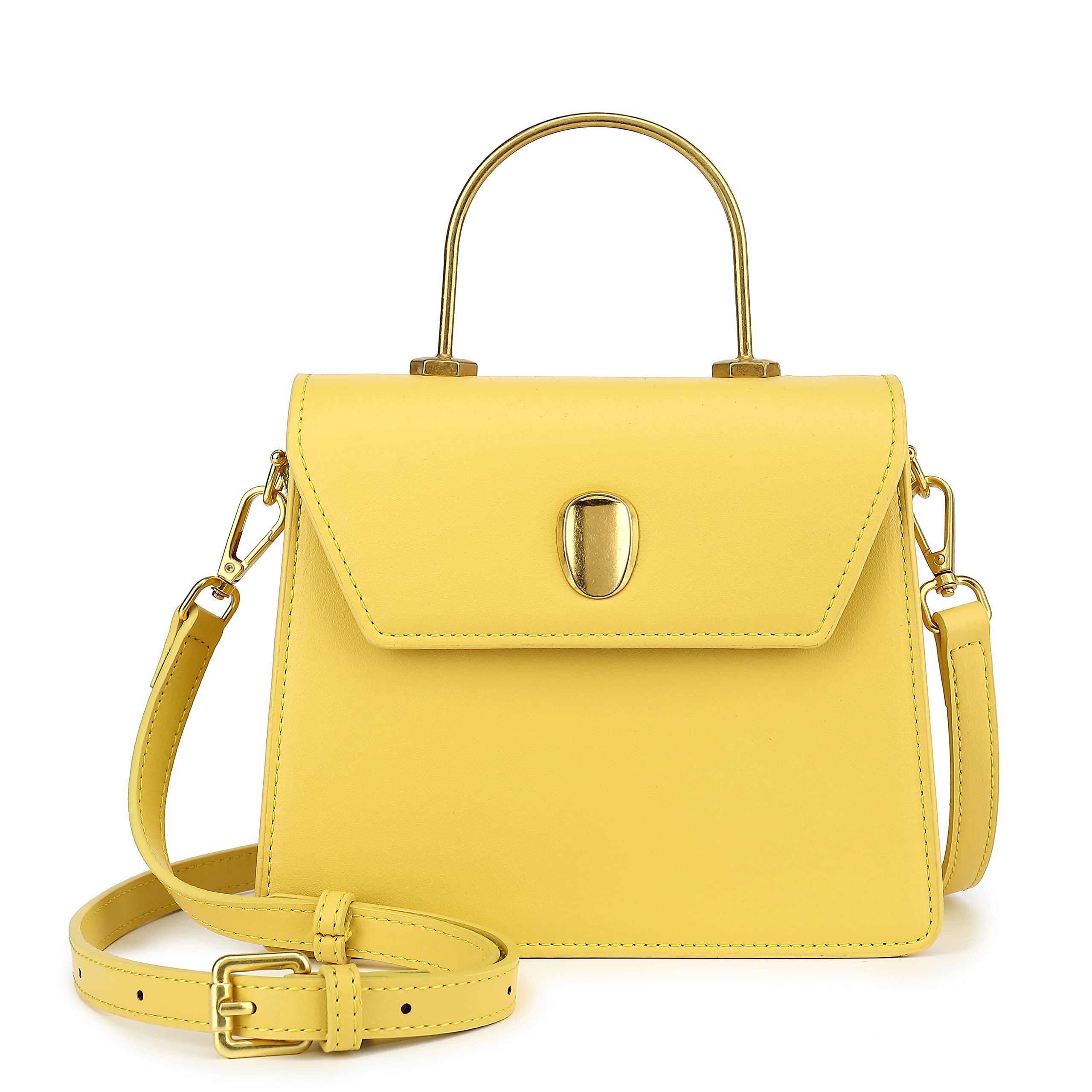Scarleton Women's Crossbody Bag - Structured Mini Satchel Purse with Top Handle Shoulder Strap (H2077) | Fashionable Everyday Handbag for Work, Travel & Date Night