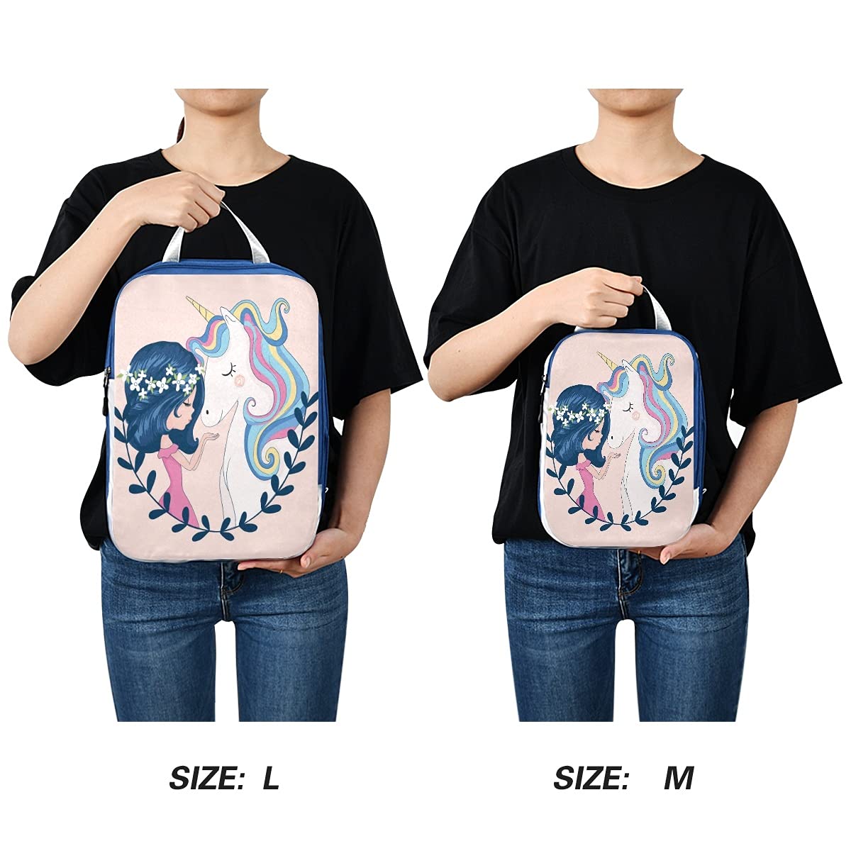 **Cute Unicorn Packing Cubes Set of 3 - Compression Travel Organizer for Luggage & Suitcases - Perfect for Girls' Travel, Vacation & Weekend Getaways**