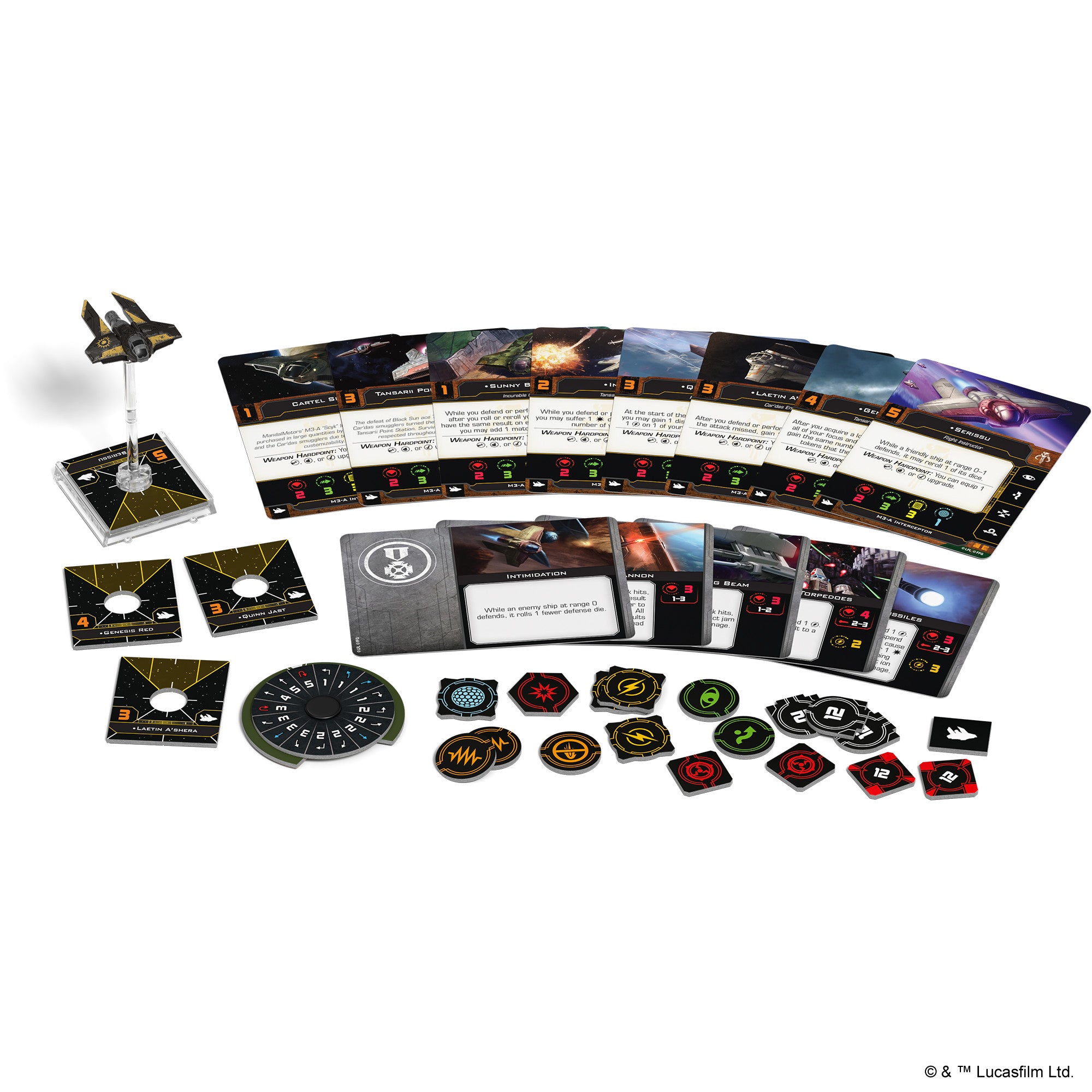 Star Wars X-Wing Miniatures Game 2nd Edition: M3-A Interceptor Expansion Pack – Perfect for Tabletop Battles and Collectors