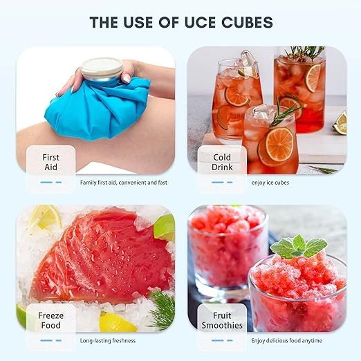 ZAFRO Portable Countertop Ice Maker Machine - Self-Cleaning, 9 Cubes in 6 Minutes, 26.5lbs/24Hrs, 2 Ice Size Options with Basket & Scoop - Perfect for Home Kitchen, Office, RV, Camping & Outdoor Parties (Black/Green)