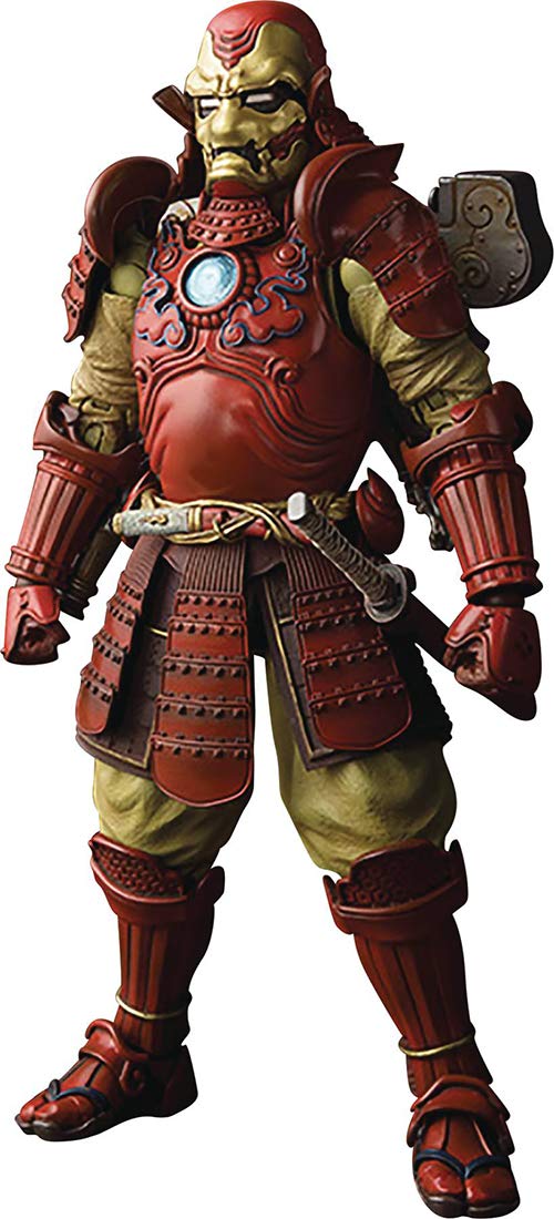 Bandai Tamashii Nations Manga Realization Samurai Iron Man Marvel Action Figure - Collectible Anime-Style Toy for Display & Gifts | Perfect for Marvel Fans, Anime Collectors & Home Decor