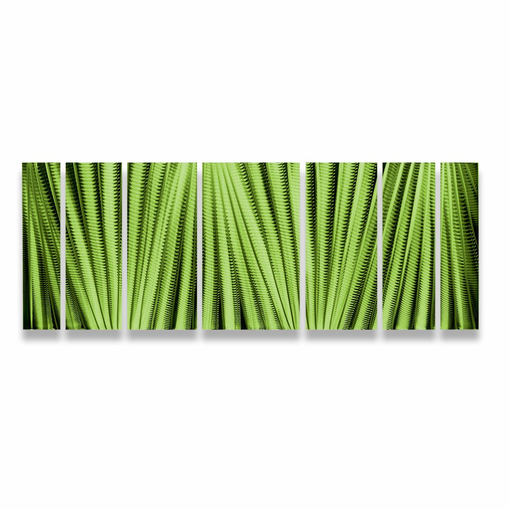 Large Green Metal Wall Art Decor - Modern Abstract Sculpture for Living Room, Bedroom, Office & Outdoor Spaces