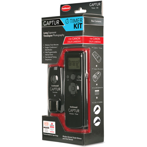 Hahnel Captur Timer Kit for Canon DSLR Cameras - Wireless Remote Shutter Release & Intervalometer for Time-Lapse Photography, Bulb Mode & Long Exposure (Perfect for Landscape, Astrophotography & Studio Shooting)