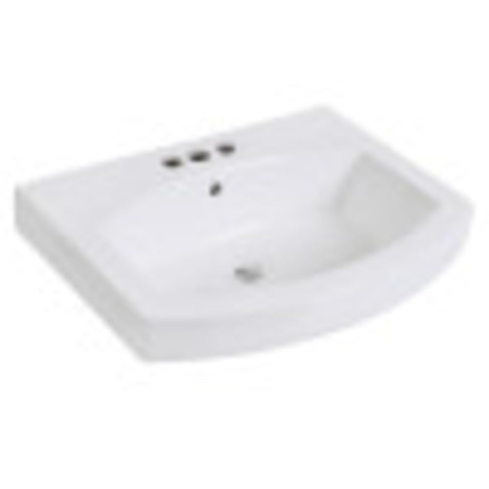 Kingston Brass EV2418W34 White Inflection Console Sink Top - Elegant Bathroom Vanity Sink for Modern & Traditional Home Decor