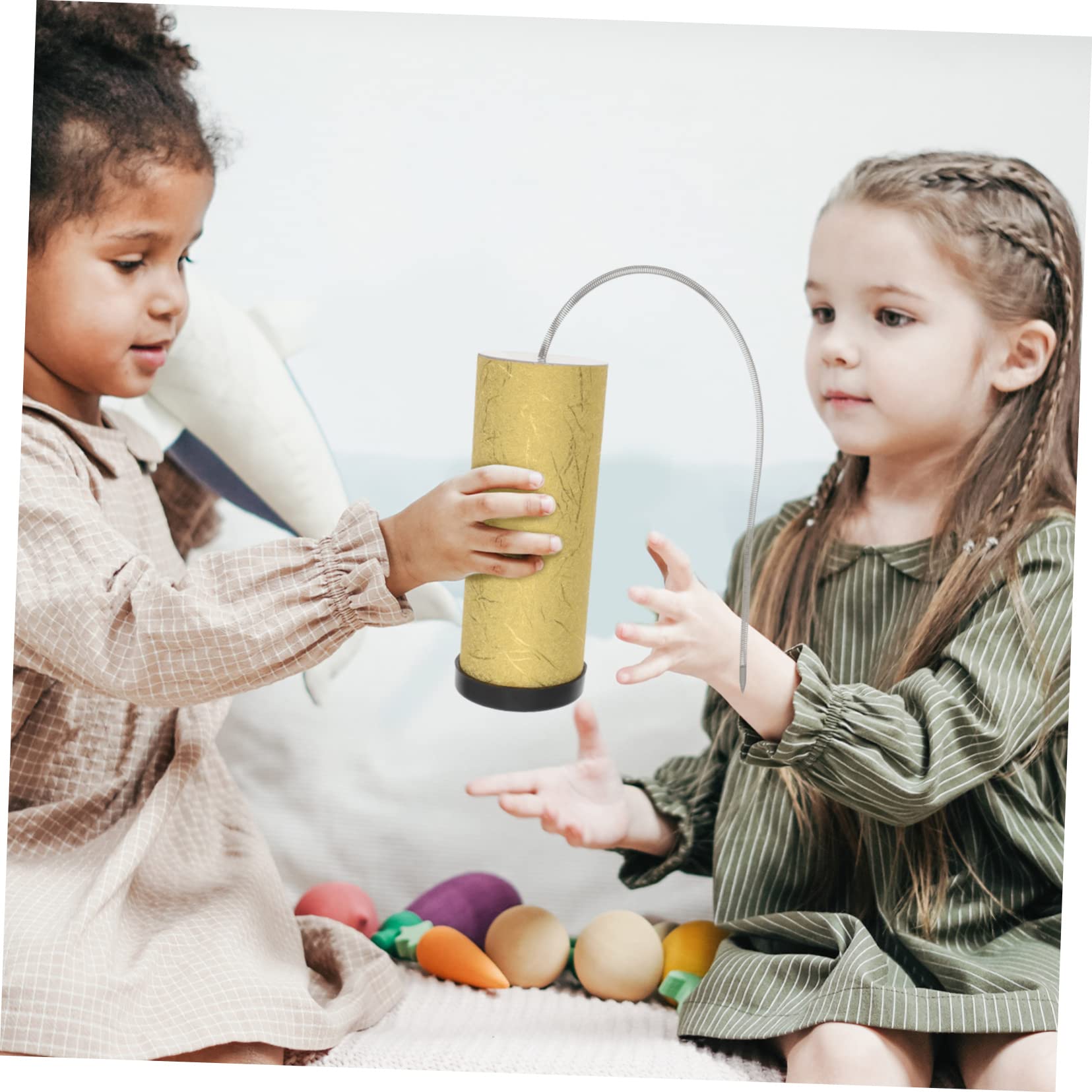 ORFOFE Thunder Tube Musical Toy - Percussion Instrument for Kids, Imitation Thunder Drum Shaker with Spring - Fun Awakening & Sensory Play Toy for Children - Perfect for Music Class, Birthday Gifts & Early Learning Activities