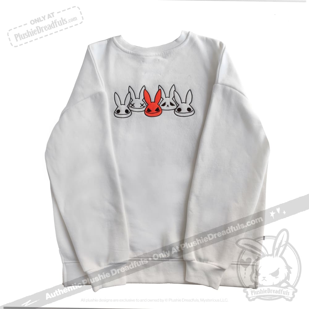 Plushie Dreadfuls Anxiety Rabbit Pullover Set - Soft Comfort Hoodie for Stress Relief & Mental Health Awareness | Perfect for Therapy, Self-Care & Cozy Relaxation