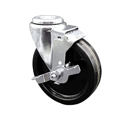 Swivel - Top Lock Brake - Black