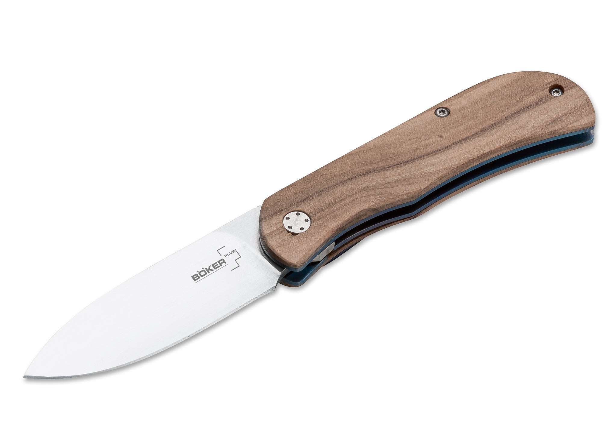 BOKER PLUS Folding Pocket Knife - Premium Brown Handle, Sharp Stainless Steel Blade for Outdoor Camping, Hiking & Everyday Carry (EDC)