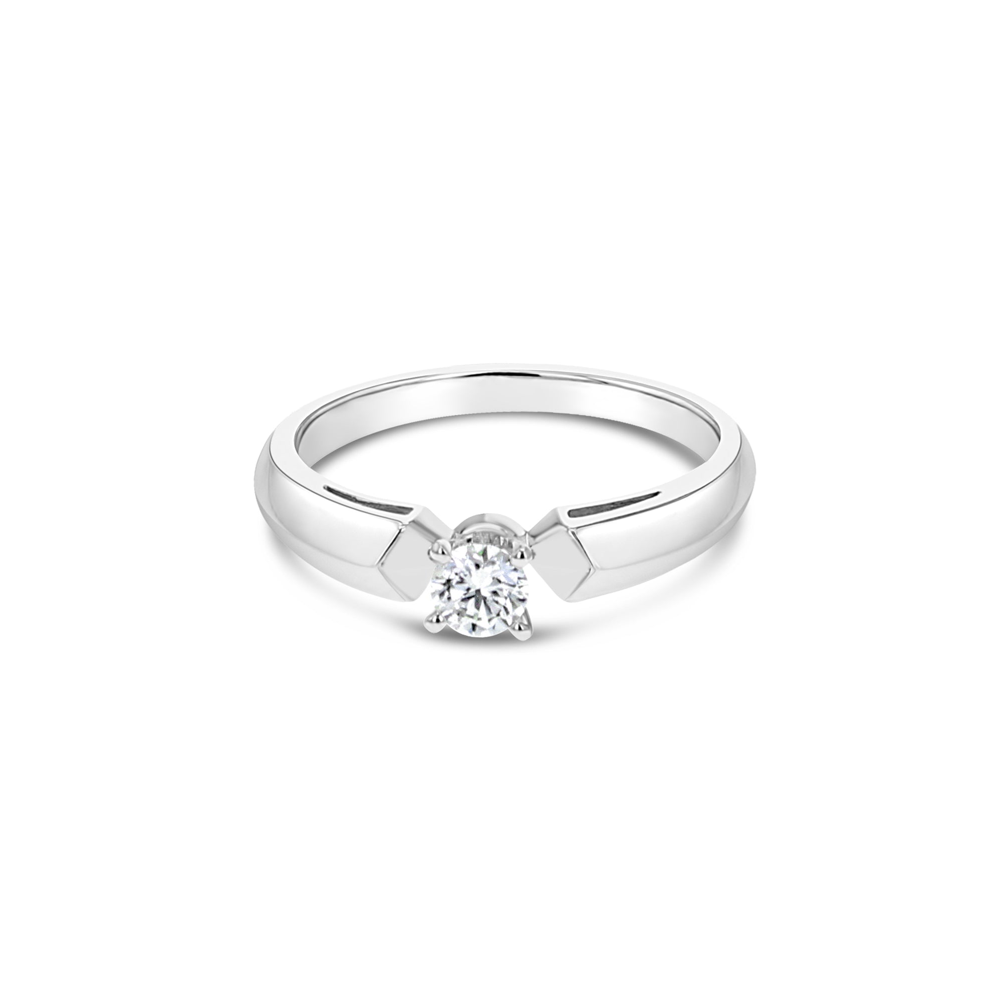 0.25 Carat Round Solitaire Diamond Engagement Ring for Women - Perfect Proposal Gift, Wedding Band, Anniversary Jewelry (Ideal for Romantic Proposals, Bridal Sets & Special Occasions)