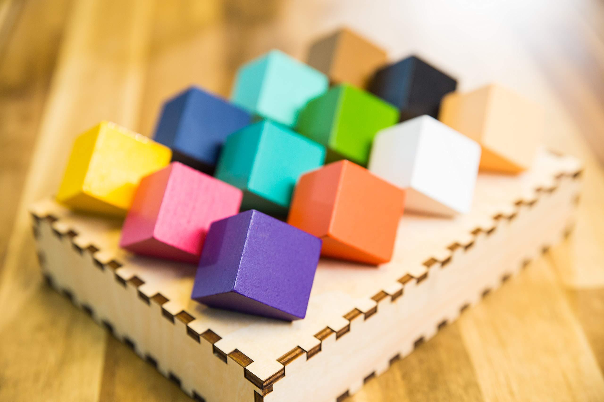 Chroma Cube Logic Puzzle - Brain Teaser Game for Adults & Kids - Perfect for Travel, Parties & Family Game Night