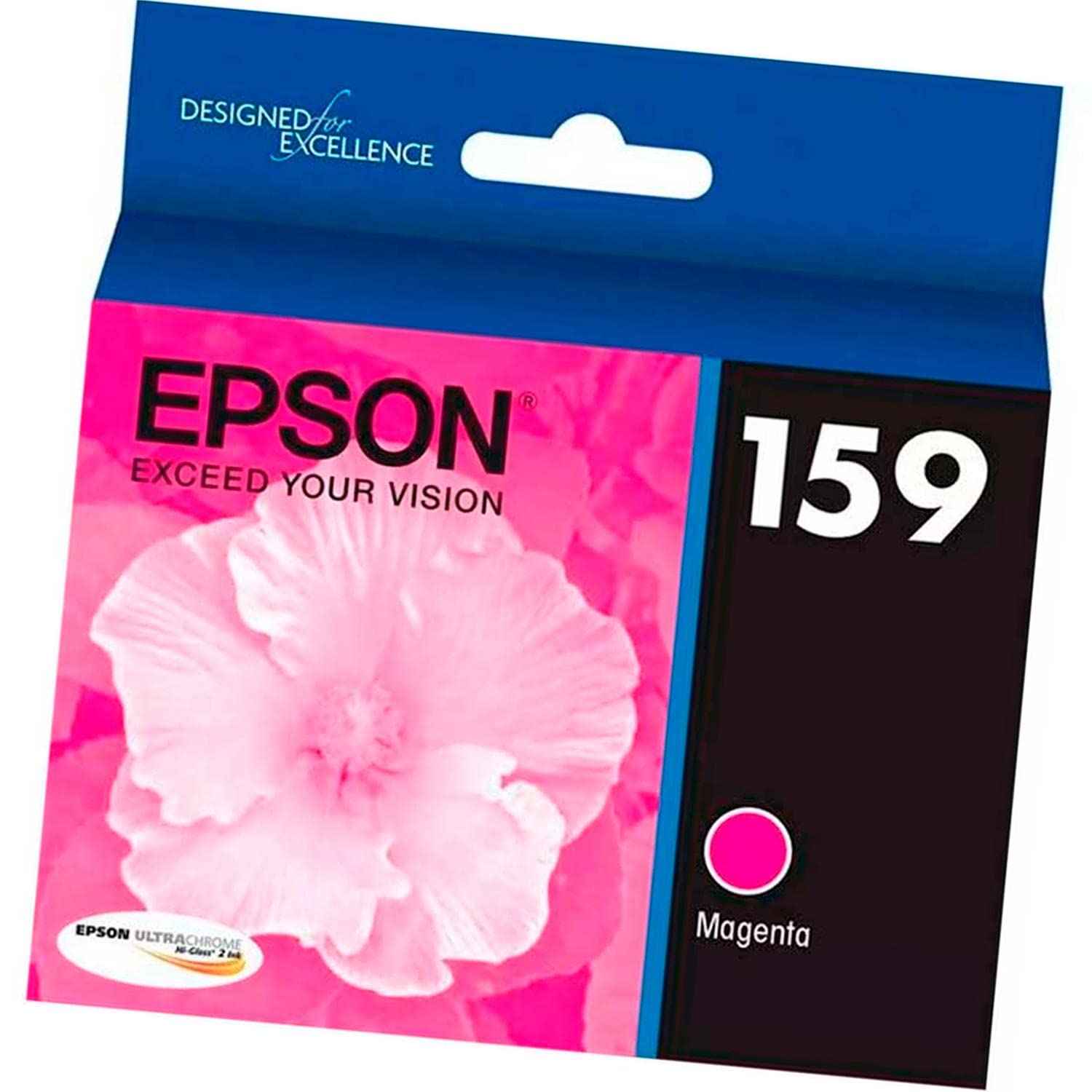 Epson UltraChrome Hi-Gloss 159 Magenta Inkjet Cartridge (T159320) - Premium Photo Printing for Professional Photography & Art Projects
