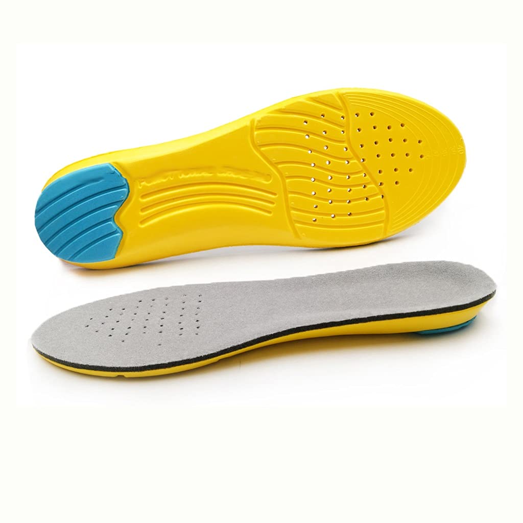 EEKLSJ Memory Foam Shoe Insoles - Soft Orthopedic Gel Cushion Inserts for Sports & Running - Breathable Silicone Arch Support (Size XL EU 44-47) - Perfect for Hiking, Gym Workouts & All-Day Comfort