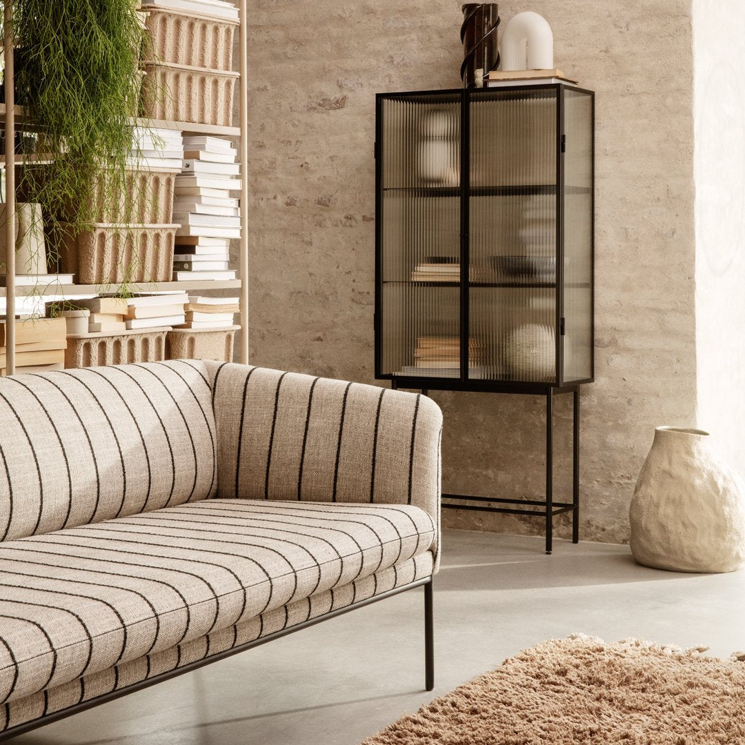 Ferm Living Haze Showcase - Modern Glass Display Cabinet for Home Decor | Perfect for Living Room, Bedroom & Office Storage