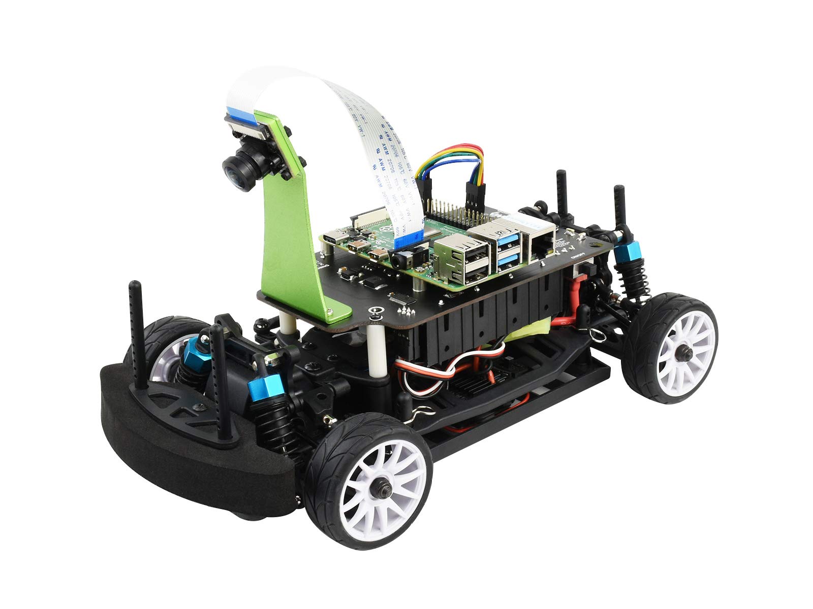 Waveshare PiRacer Pro AI Kit for Raspberry Pi 4 Model B - Complete Accessory Package for AI Learning, Robotics & Professional Racing | STEM Education, High School Projects & DIY Car Racing
