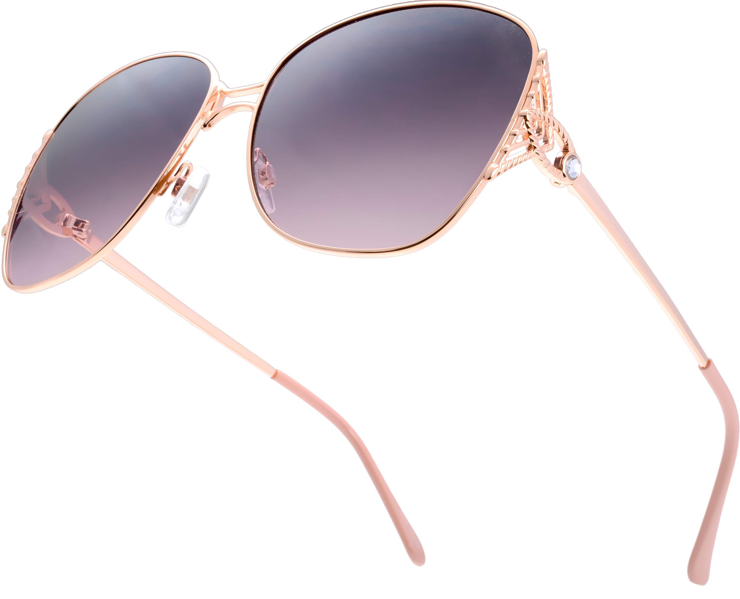 Elegant Women's Sunglasses - Classic Crystal Design UV Protection Fashion Shades for Women - Perfect for Beach, Driving & Outdoor Activities