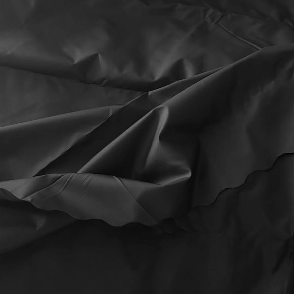 2-in-1 Double Protection Queen Size Bed Canopy - Mosquito Net & 100% Blackout Curtains for Bedroom Privacy (Black, Lightproof) | Perfect for Nursery, Dorm Room, or Master Bedroom Sleeping Protection