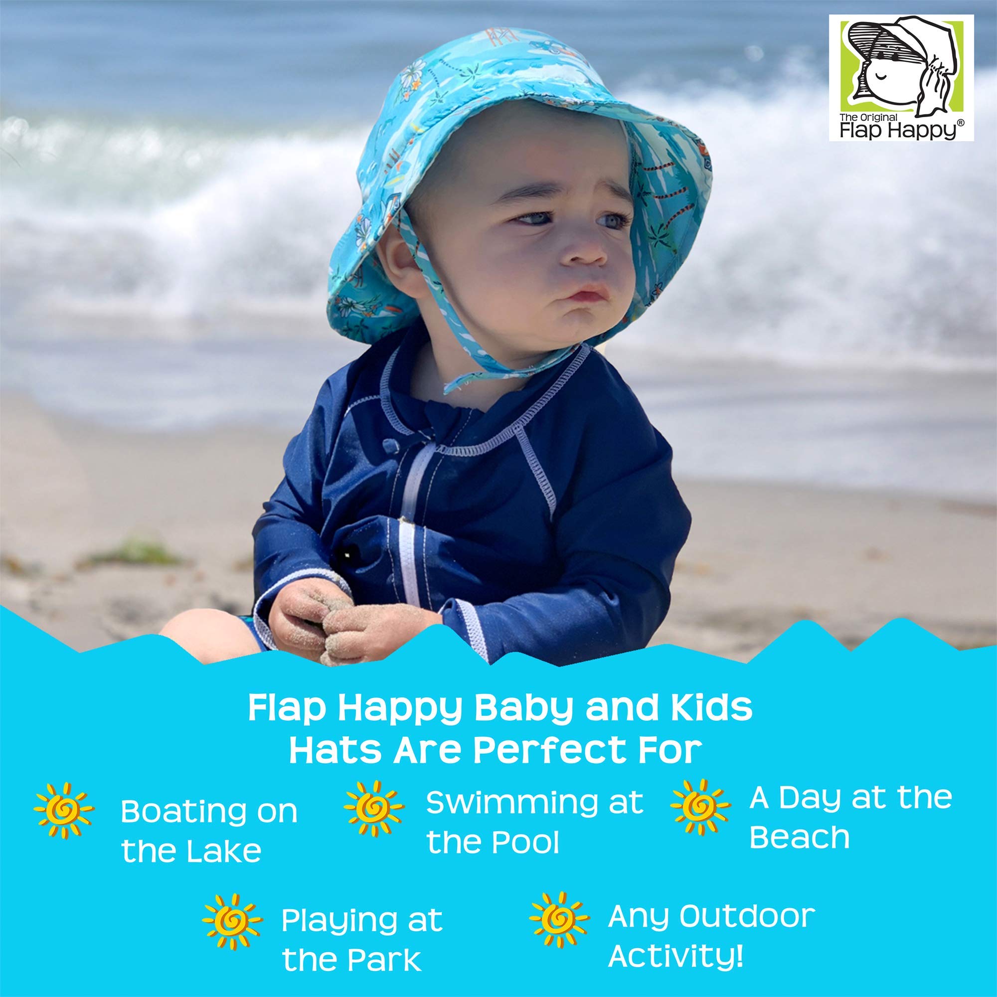 **Baby Boys' Bucket Hat - Sun Protection for Toddlers & Infants - Soft Cotton Summer Hat for Outdoor Play, Beach, and Park**