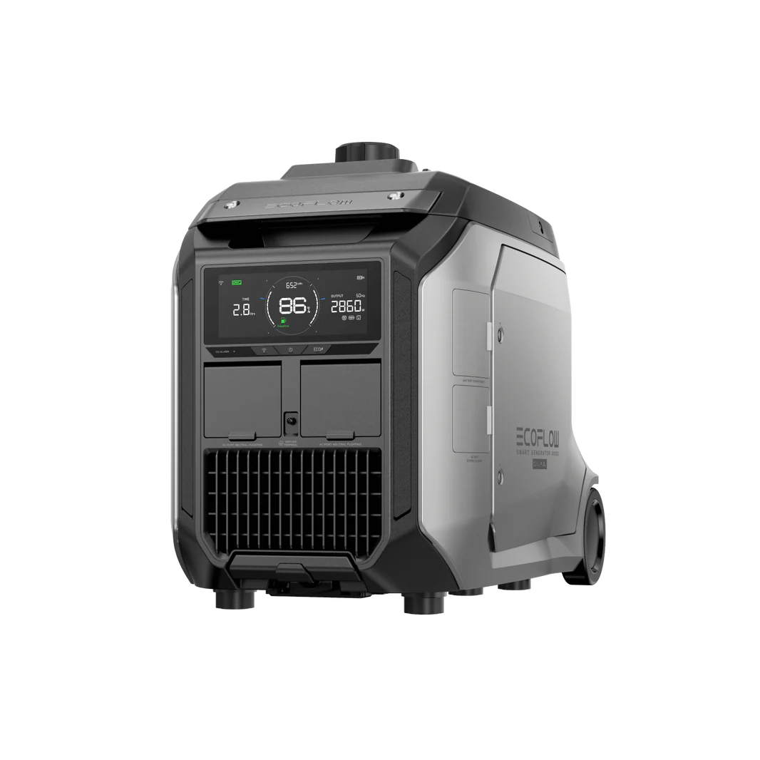 EcoFlow Smart Generator 4000W Dual Fuel Portable Power Station - Backup Power for Home, Camping & Emergency Use