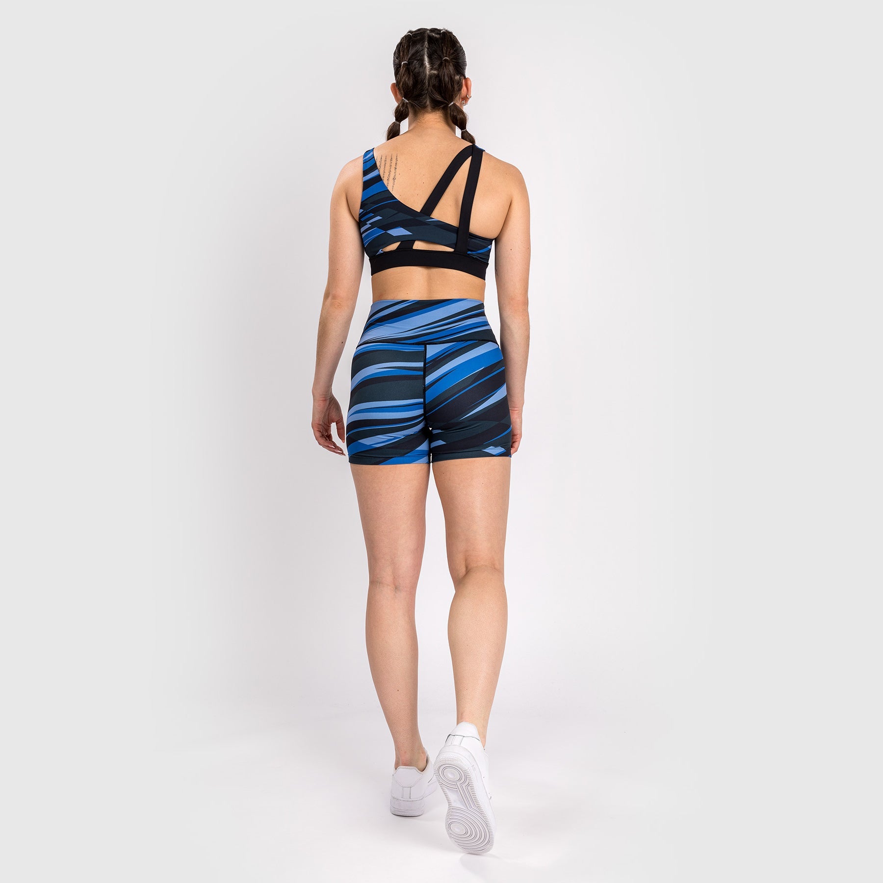 Venum Abyss Women’s Compression Shorts - Shadow Blue | High-Performance Workout & Yoga Shorts for Women | Perfect for Gym, Running & MMA Training