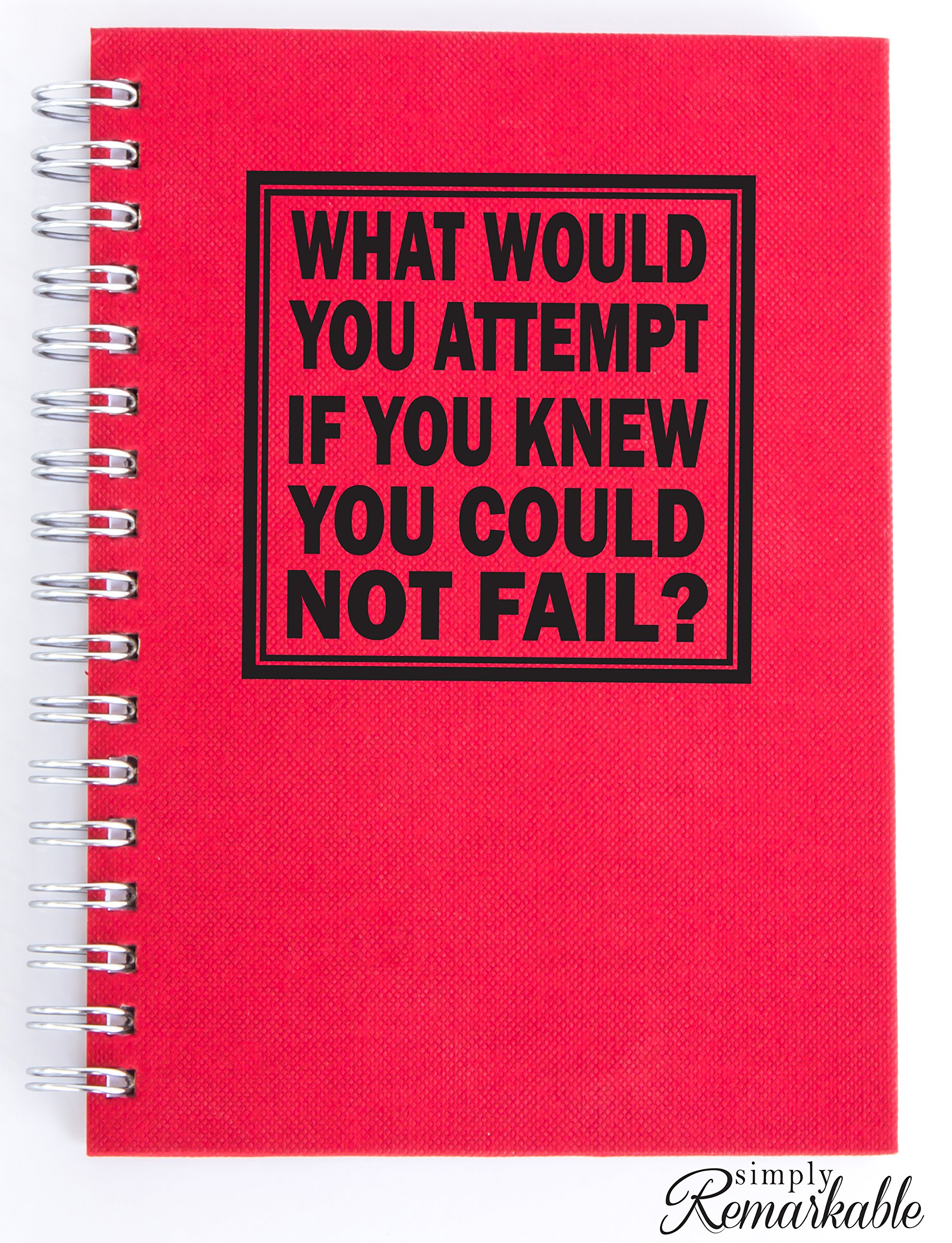 Inspirational Vinyl Decal Sticker - Motivational Quote 'What Would You Attempt If You Knew You Could Not Fail' for Laptop, MacBook, Car, Wall & More - Perfect for Office, Home & School Decor