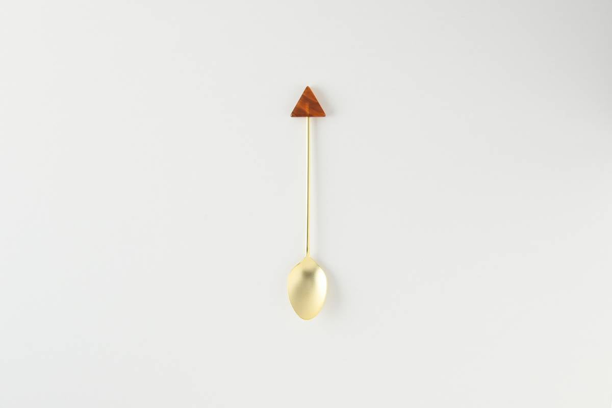 Premium Matte Gold Teaspoon Set with Acrylic Block - 9-Piece Elegant Tea Spoon Collection for Coffee, Dessert, and Tea Party Serving - Perfect for Home, Restaurant, and Gift Giving