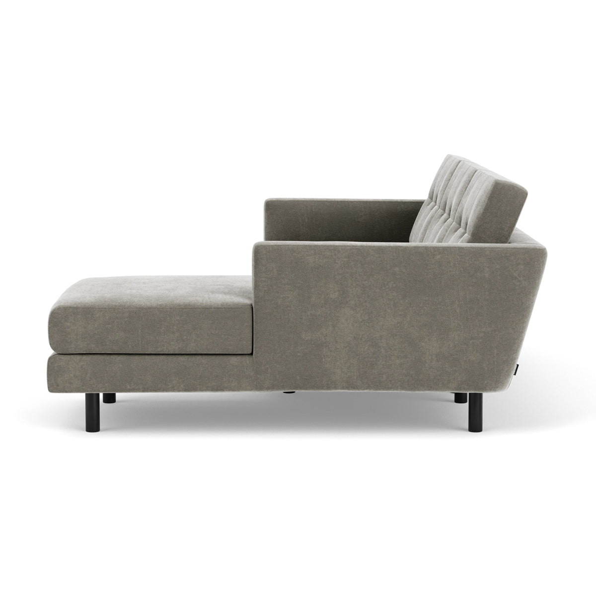 Conrad Fabric Right Chaise Sofa - Modern Sectional Couch for Living Room, Lounge & Home Theater - Comfortable Upholstered Furniture with Chaise Lounge