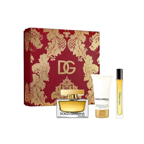 Dolce & Gabbana The One Eau de Parfum Gift Set for Women - 3 Piece Luxury Perfume Collection with Travel Size, Perfect for Birthday, Anniversary & Valentine's Day Gifts