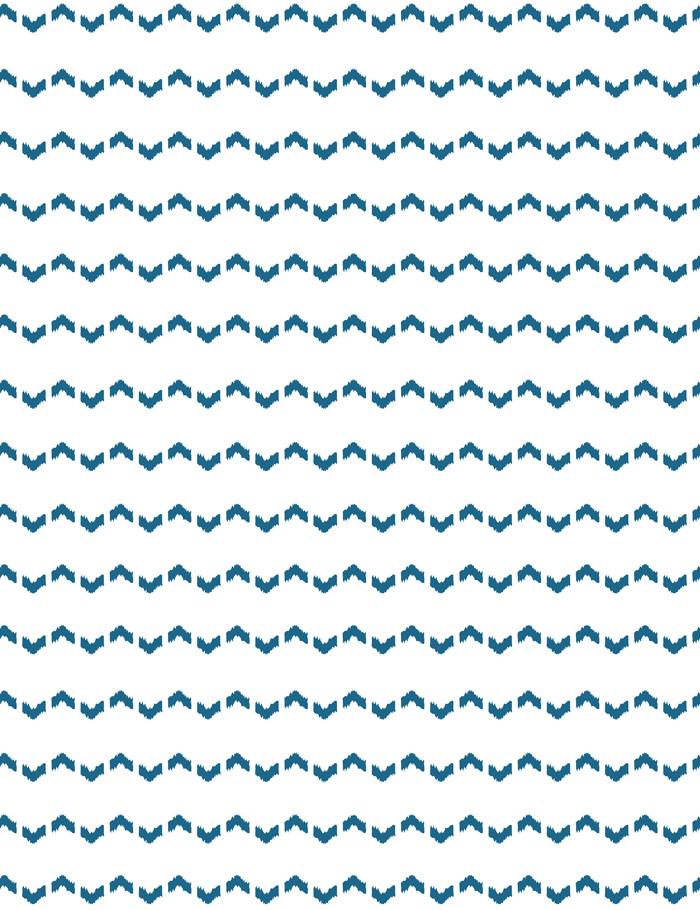 Kezmoh Zag Wallpaper by Wallshoppe in Cadet Blue - Premium Peel & Stick Removable Wallpaper for Bedroom, Living Room, and Office Decor
