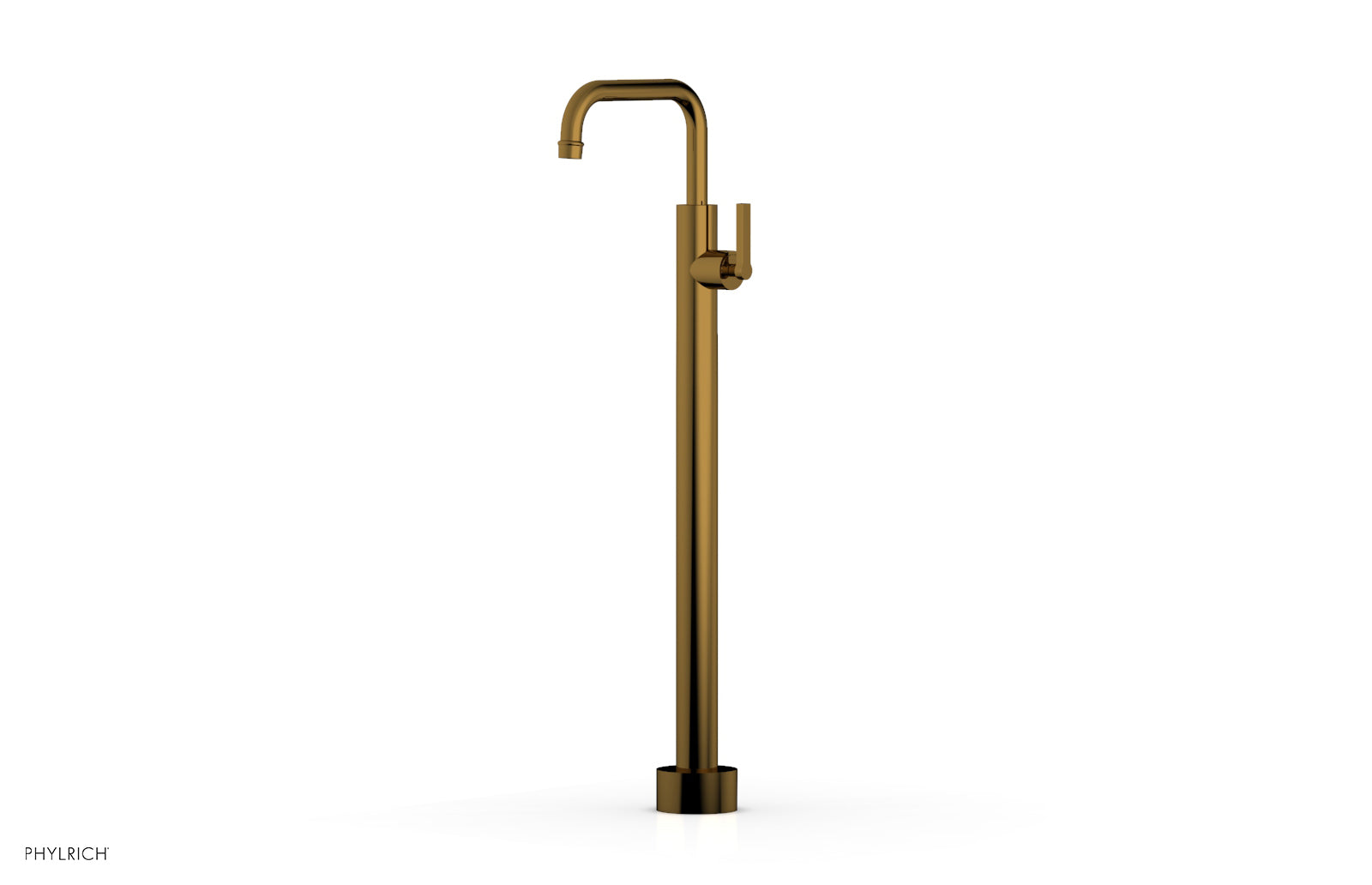 HEX MODERN Tall Floor Mount Tub Filler with Lever Handle 501 55 02 - Premium Bathtub Faucet for Modern Bathroom & Spa Relaxation