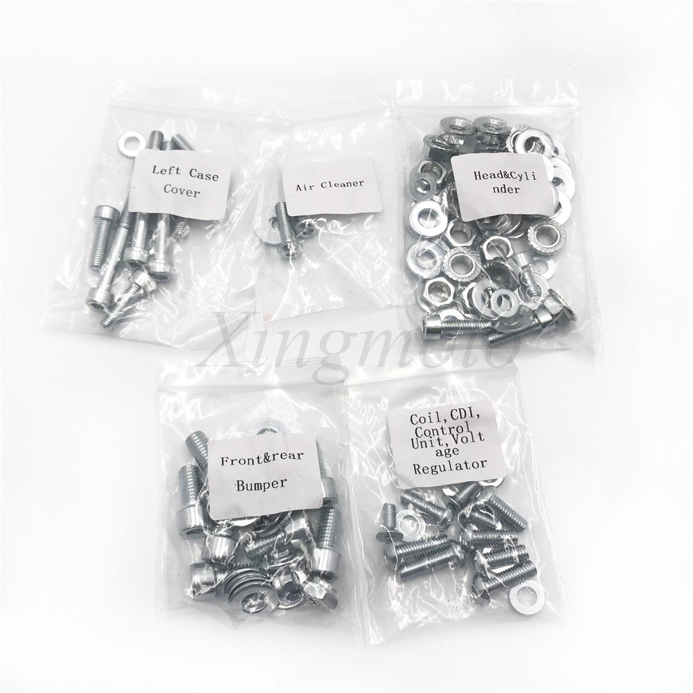 AfterMokit 632-Piece ATV Bolt Kit for Yamaha Banshee 350 & YFZ350 (1987-2006) - Zinc Coated Replacement Hardware - Perfect for ATV Maintenance & Off-Road Repairs