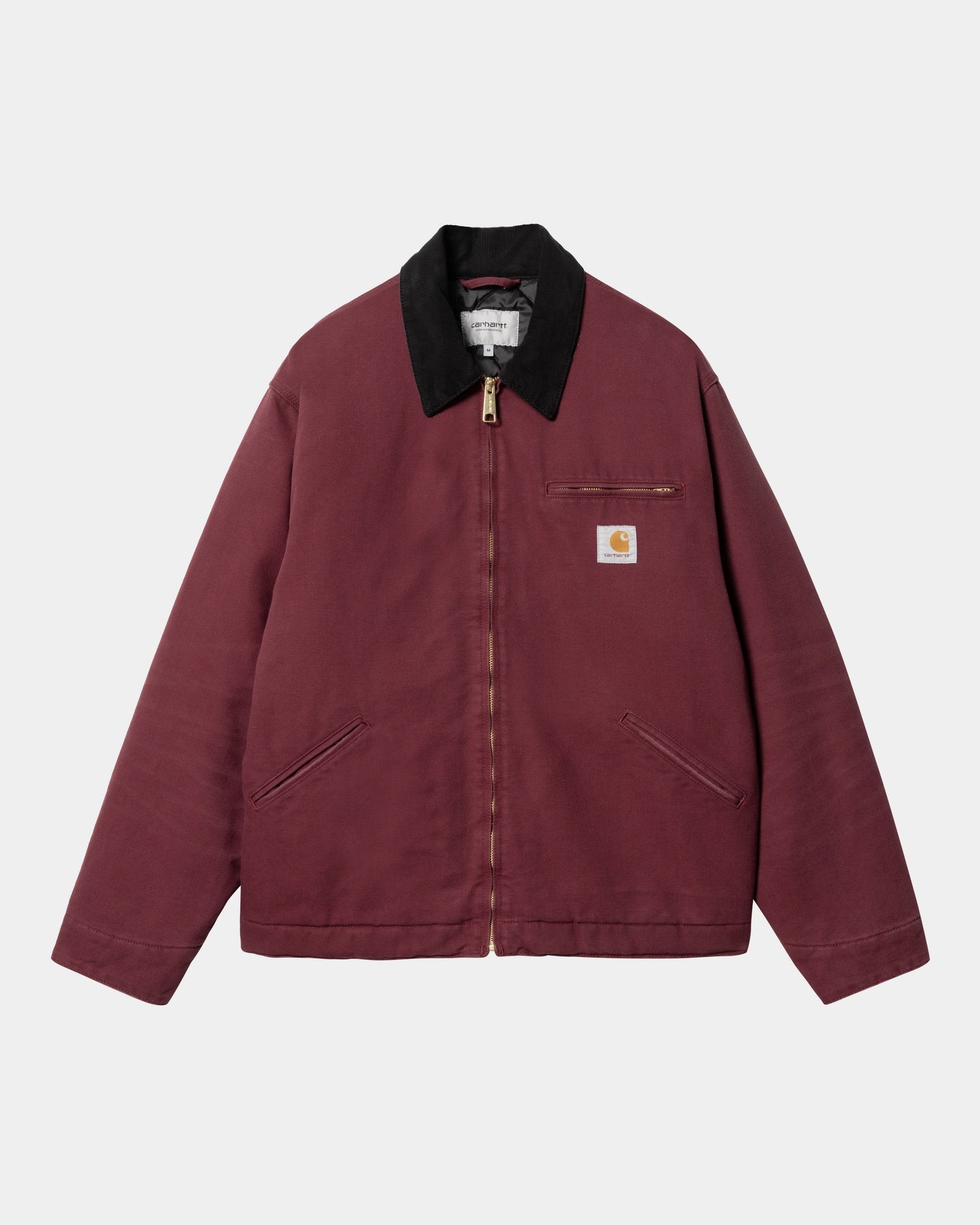 OG Detroit Jacket for Men - Vintage Winter Coat in Malbec/Black Aged Canvas | Warm Workwear & Outdoor Adventure Jacket