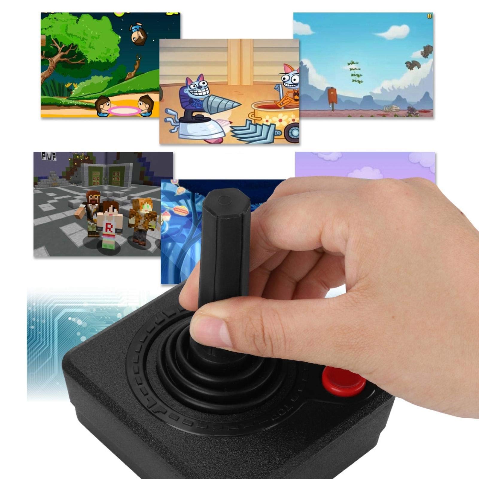 Tomotato Wired Gamepad with Joystick & Buttons for PC Gaming