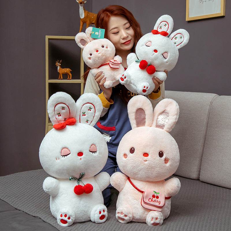 Soft and Cute Resting Bunny Face Plush Pillow - Perfect for Kids' Bedroom Decor, Nursery, and Cozy Home Relaxation
