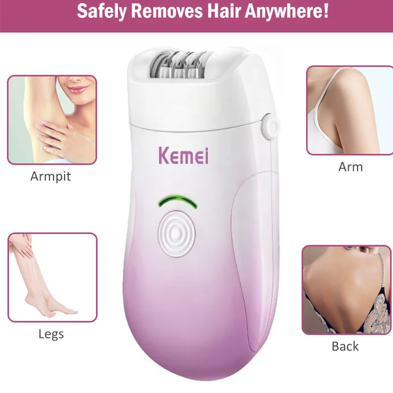 SilkySmooth Epilator Pro - Painless Hair Removal for Women & Men, Rechargeable Cordless Epilator with 5 Attachments for Face, Body, Bikini & Underarms - Perfect for Travel & Home Use