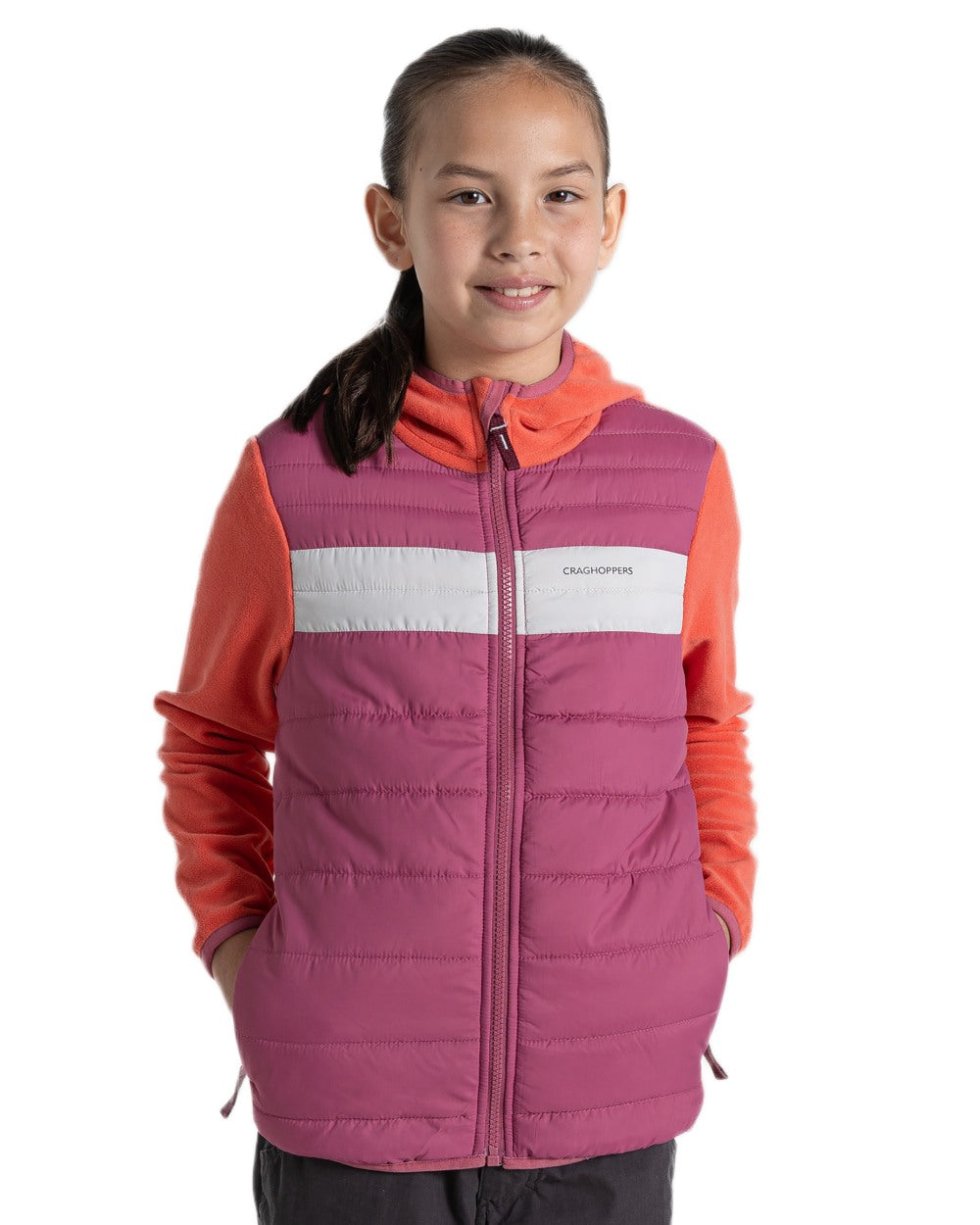 Craghoppers Kids Arklow Hybrid Jacket - Waterproof & Breathable Outdoor Jacket for Boys & Girls - Perfect for Hiking, Camping & School Activities
