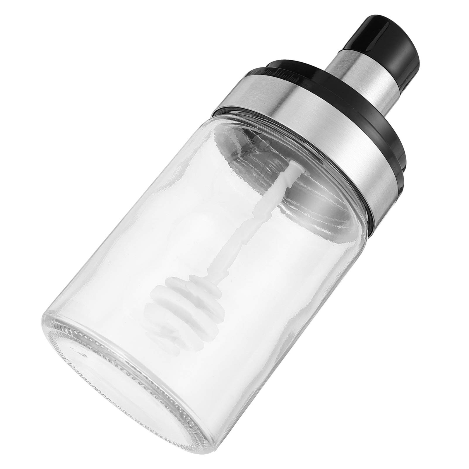 Premium Hemoton 1-Piece Glass Spice Jar with Airtight Lid - Perfect for Storing Pepper, Seasonings & BBQ Spices | Durable Stainless Steel & Plastic Design for Kitchen, Pantry & Outdoor Cooking