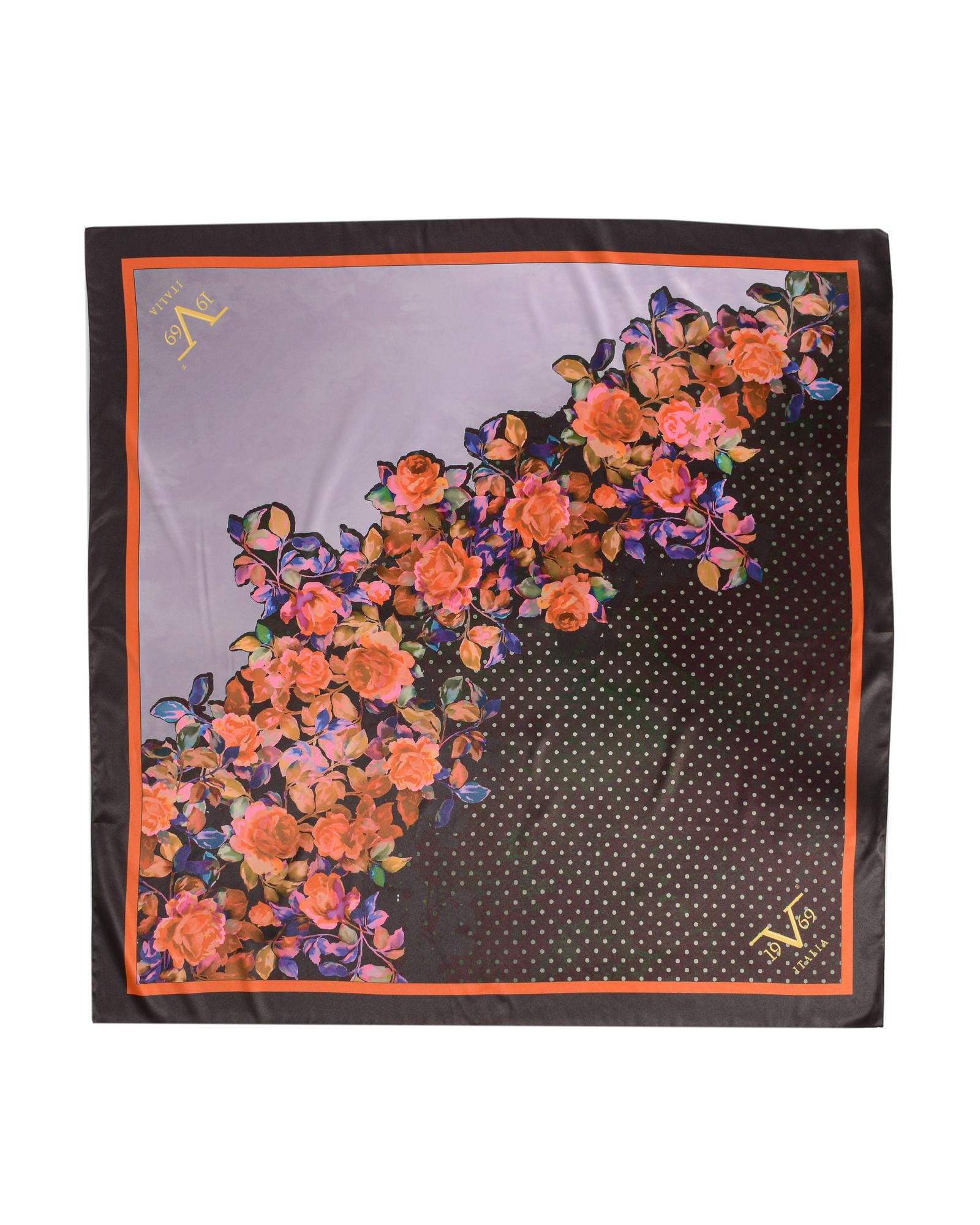 Floral Print Scarf for Women - Lightweight Soft Fashion Accessory for Spring & Summer Outfits, Office Wear, and Travel