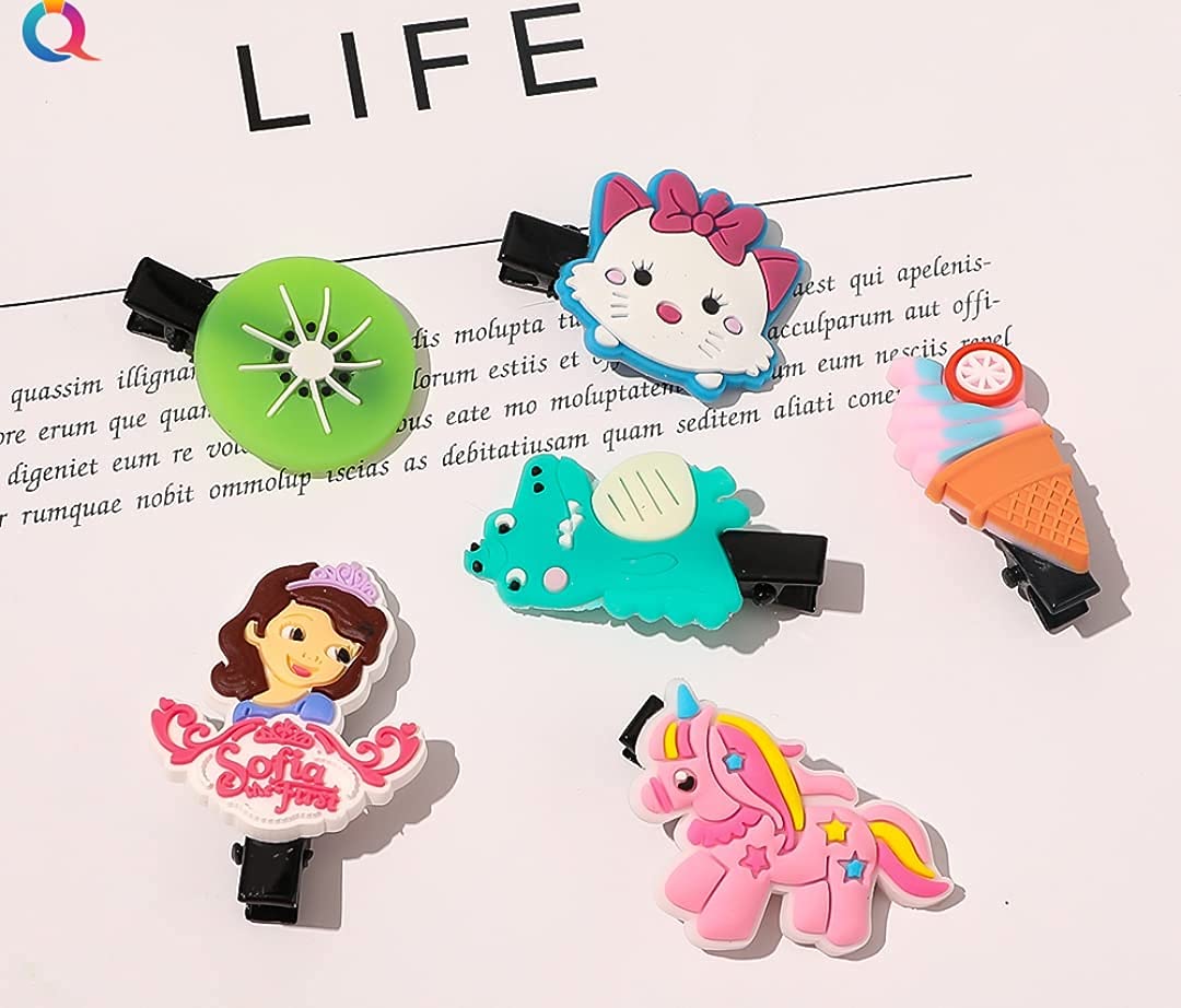 30 Pcs Rainbow Unicorn Ice Cream Hair Clips Set for Girls - Cute Toddler Hair Barrettes & Baby Hair Accessories - Perfect for Birthday Parties, School, and Daily Styling