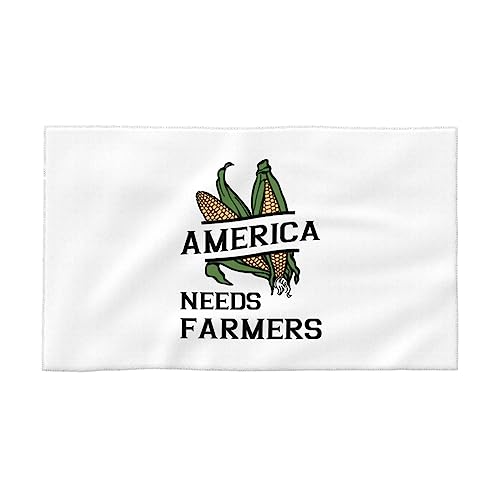 America Needs Farmers Microfiber Face Cloth - Reusable Facial Cleansing Towel for Gentle Exfoliation & Makeup Removal | Soft Washable Towel for Skincare Routine, Travel & Gym