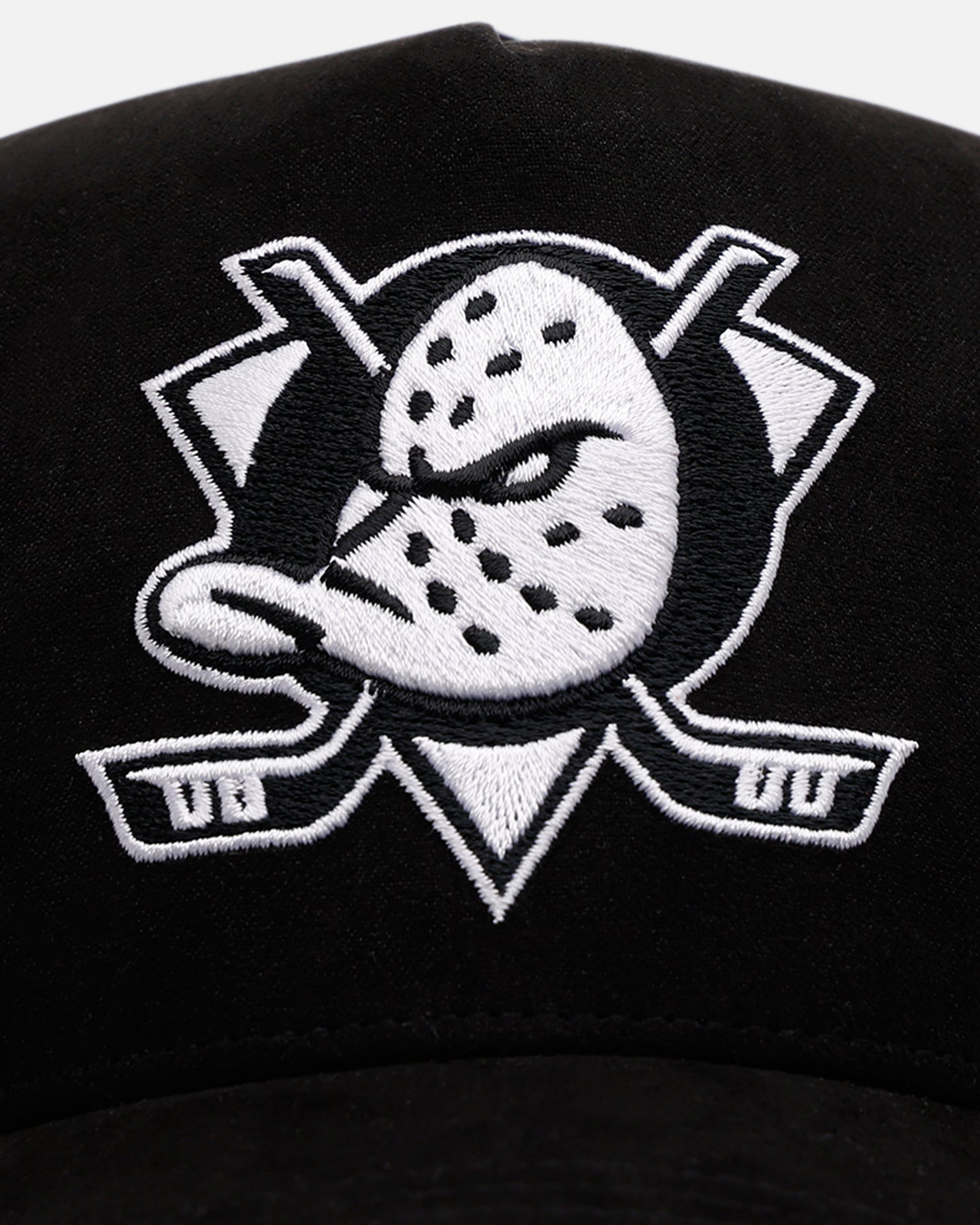 47 Brand Anaheim Ducks Ultrasuede 47 MVP Strapback Hat - Black & White Adjustable Snapback for Hockey Fans & Sports Enthusiasts - Perfect for Game Day, Tailgating & Casual Wear