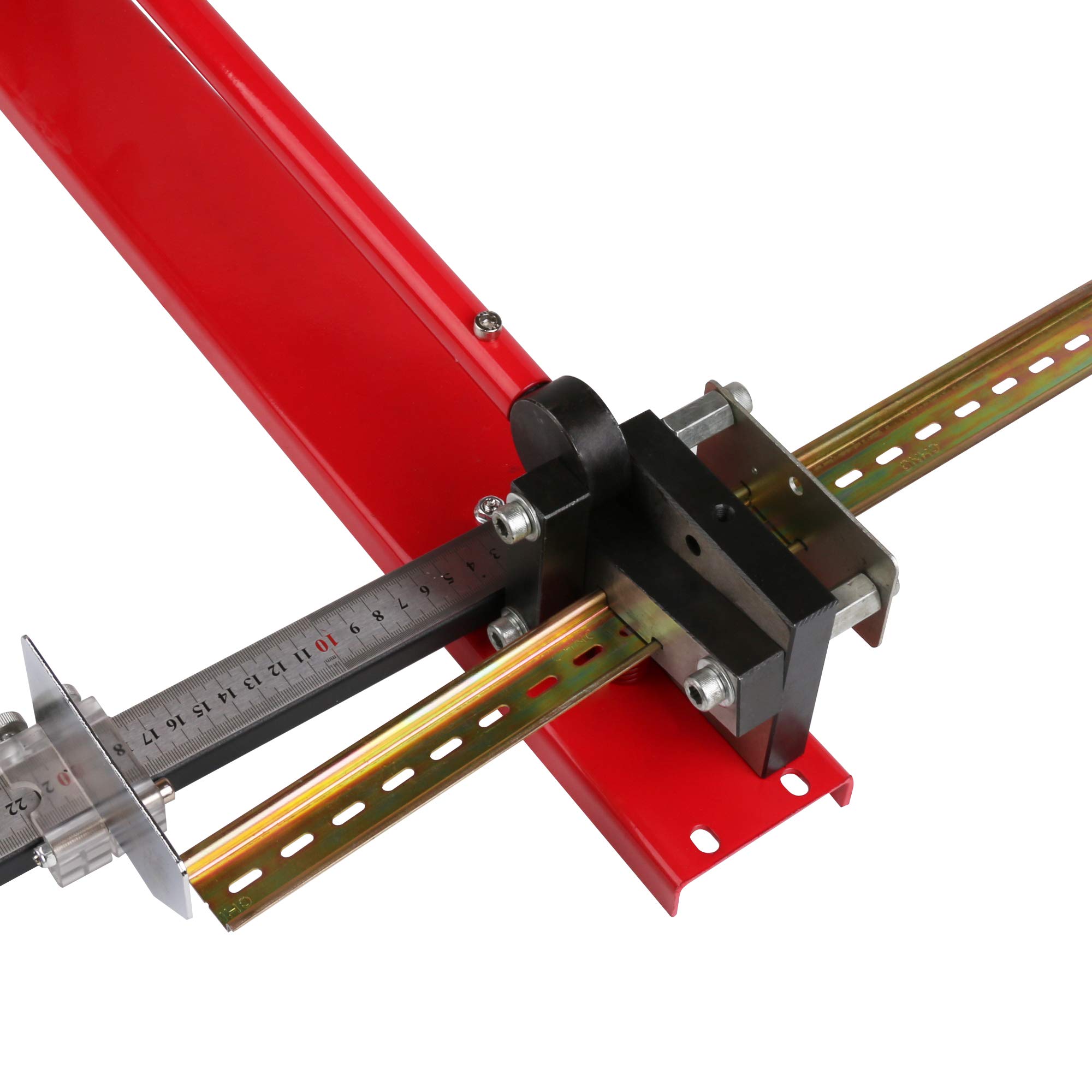 DIN Rail Cutter Tool with Guide & Measuring Ruler - Professional DIN Rail Cutting Tool for Electrical Panel Installation - Perfect for Industrial, Commercial, and DIY Electrical Projects