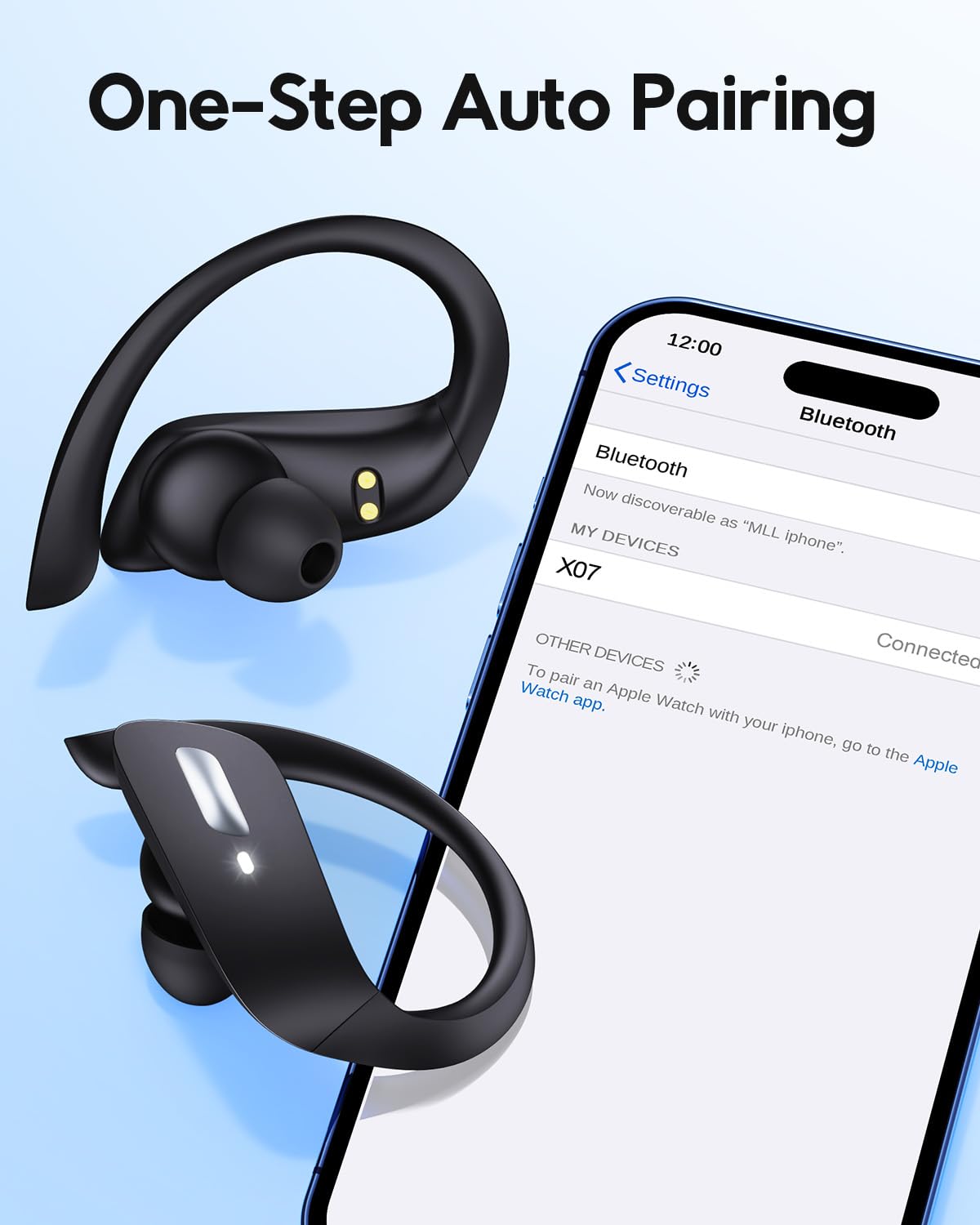 TAGRY Wireless Earbuds 80H Bluetooth 5.3, IPX7 Waterproof for Running & Workout