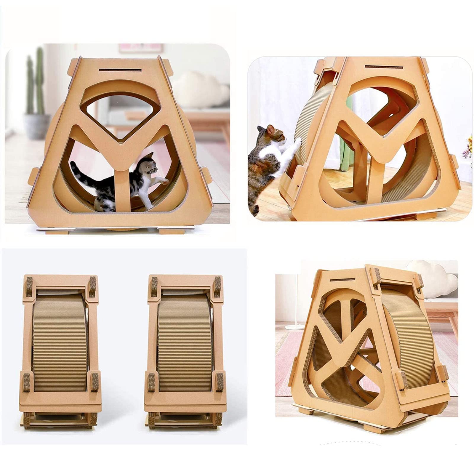 Premium Cat Exercise Wheel - Durable Pet Treadmill & Spinning Toy for Indoor Cats | Fun Climbing House & Fitness Equipment for Active Felines | Perfect for Small Apartments & Pet Playrooms