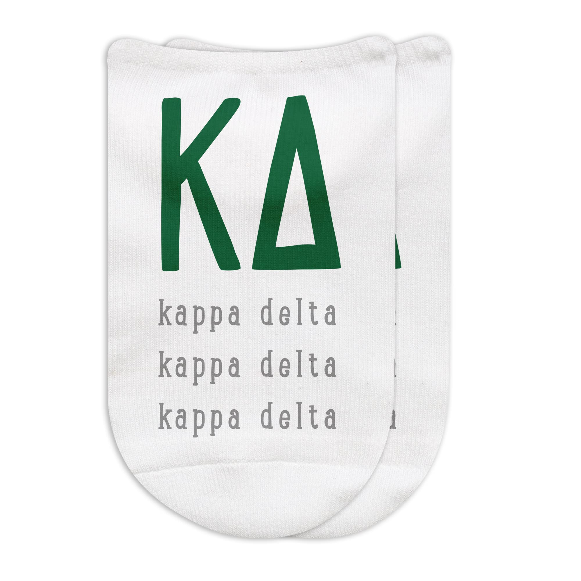 Custom Printed Sorority Socks for Women & Girls - Greek Letter Socks with Large Designs | Perfect for Sorority Events, College Gifts & Greek Life Accessories