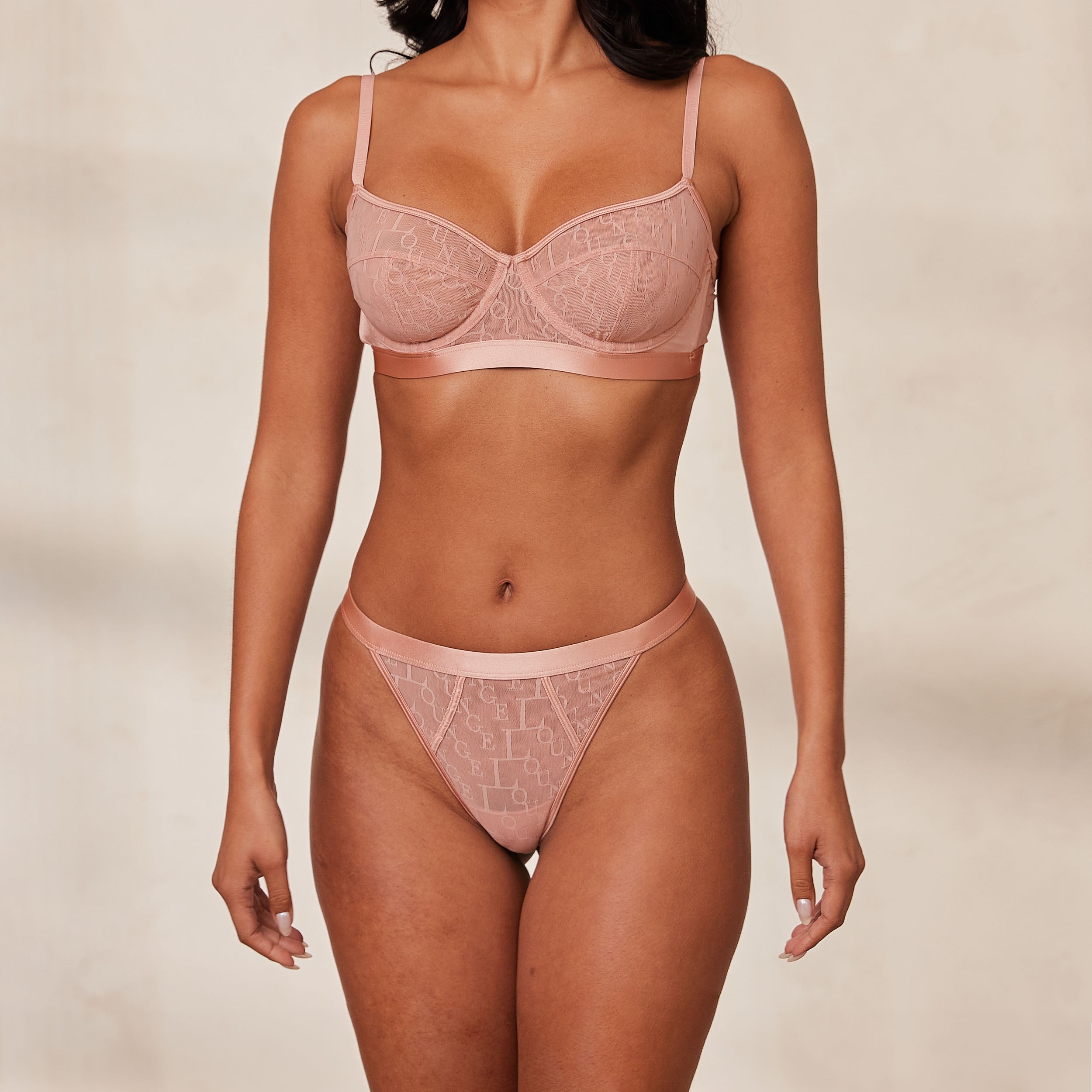 Stylish Pink Balcony Bra - Comfortable Lingerie for Women | Perfect for Lounging, Yoga & Relaxation at Home