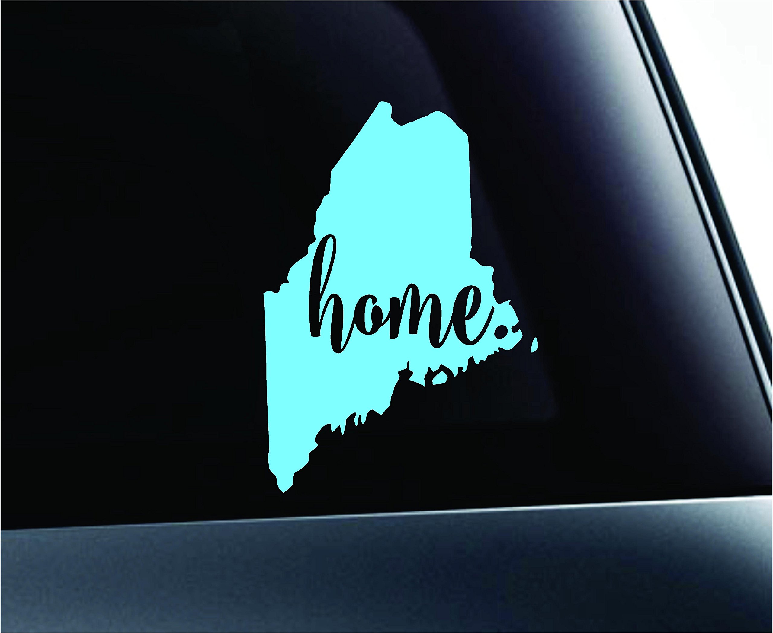 Maine State Augusta Sticker Decal for Car, Laptop & Home Decor - Mint