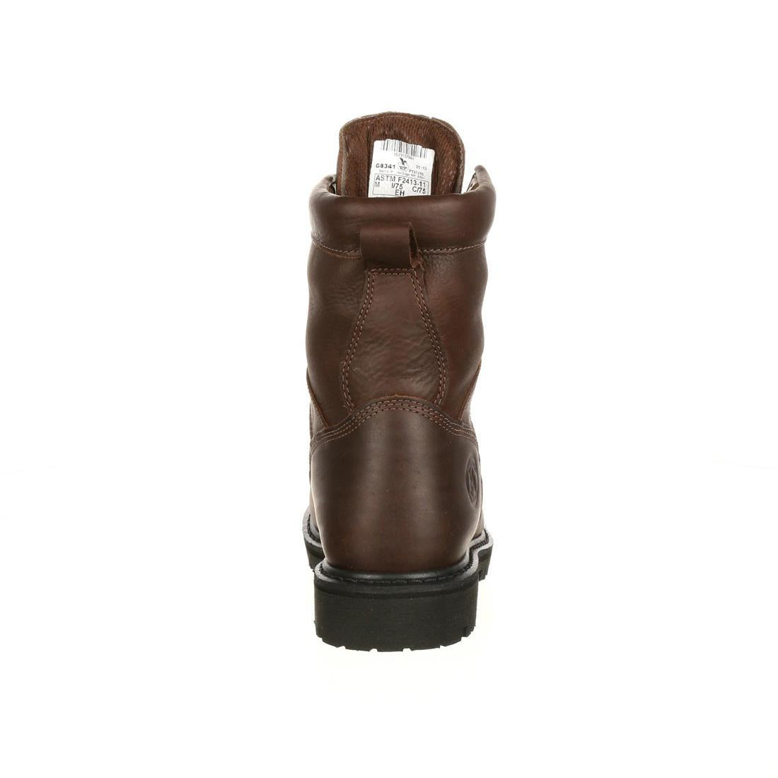 Waterproof Steel Toe Work Boots with Lace-Up Design - Durable Safety Footwear for Construction, Warehouse & Outdoor Work