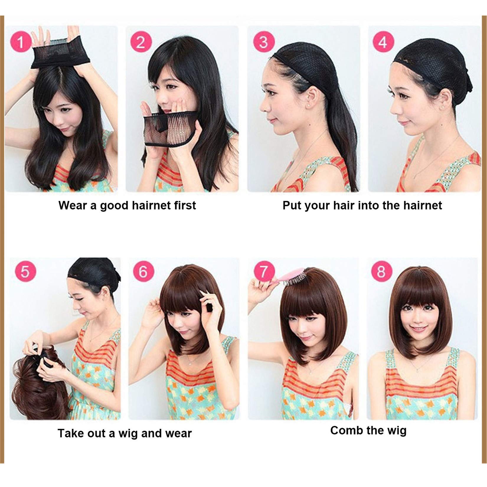 Long Straight Synthetic Wigs for Black Women - Wine Red Burgundy Hair Extensions | Natural Looking Human Hair Alternative for Cosplay, Daily Wear & Special Occasions