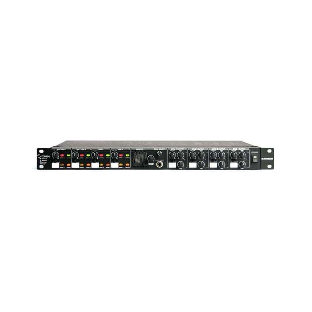 Samson S Zone 4 Zone Background Music Mixer - Professional Audio Mixing System for Restaurants, Retail Stores & Events | Multi-Zone Audio Distribution Solution